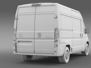citroen jumper van l2h2 2015 3D Model