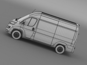 citroen jumper van l2h2 2015 3D Model