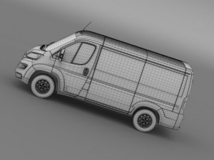 citroen relay van l1h1 2015 3D 模型