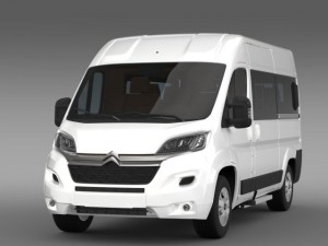 citroen jumper combi l2h2 2015 3D 모델