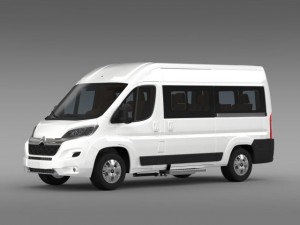 citroen jumper combi l2h2 2015 3D 모델