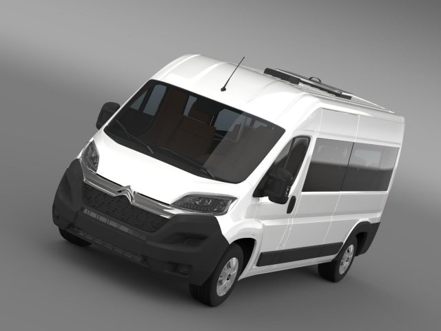citroen jumper combi l3h2 2015 Modelo 3D .c4d .max .obj .3ds .fbx .stl .blend 