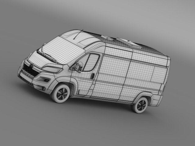 Citroen Jumper Passenger Van 2014 3D model