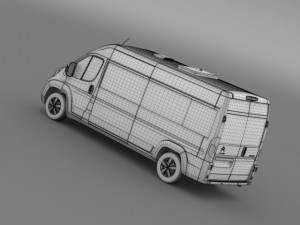 citroen jumper combi l3h2 2015 Modelo 3D