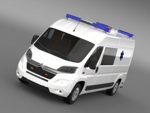 citroen jumper ambulance 2015 3D-Modell