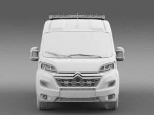 citroen jumper ambulance 2015 3D 模型