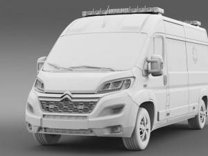 citroen jumper ambulance 2015 3D 模型
