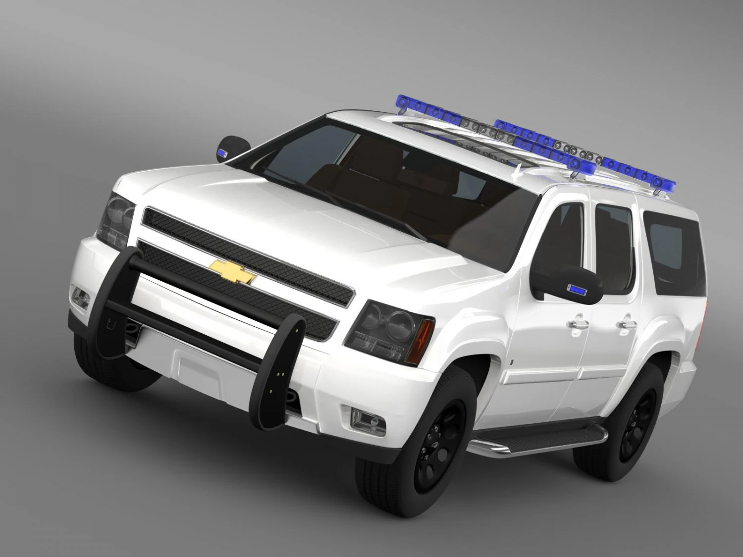 chevrolet suburban z71 police 3D Model .c4d .max .obj .3ds .fbx .stl .blend 