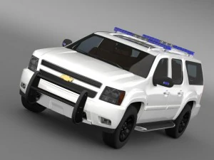 chevrolet suburban z71 police 3D Model