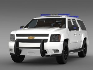 chevrolet suburban z71 police 3Dモデル