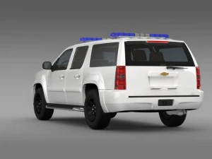 chevrolet suburban z71 police 3D Model