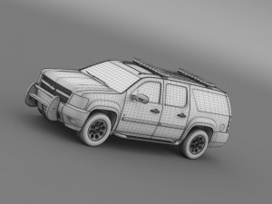 chevrolet suburban z71 police 3Dモデル