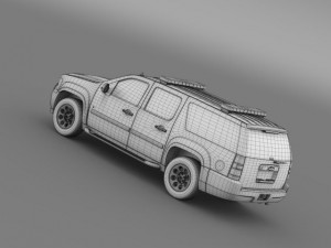 chevrolet suburban z71 police 3Dモデル