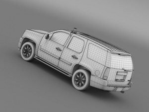 gmc denali fbi 3D Model