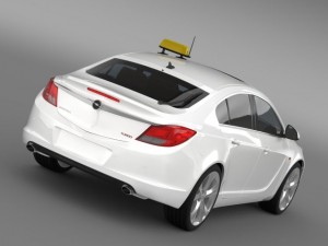 opel insignia taxi Modelo 3D
