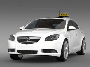 opel insignia taxi Modelo 3D
