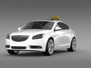 opel insignia taxi Modelo 3D