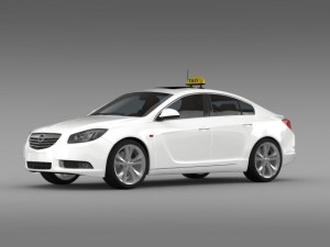 opel insignia taxi Modelo 3D