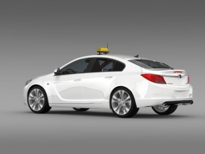 opel insignia taxi Modelo 3D