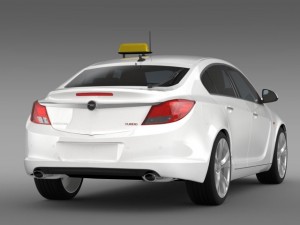 opel insignia taxi Modelo 3D