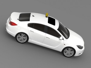 opel insignia taxi Modelo 3D