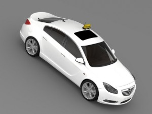 opel insignia taxi Modelo 3D