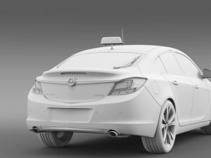 opel insignia taxi Modelo 3D