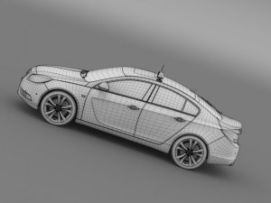 opel insignia taxi Modelo 3D