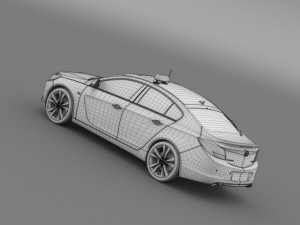 opel insignia taxi Modelo 3D