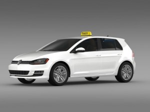 volkswagen golf tsi taxi Modelo 3D