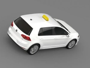 volkswagen golf tsi taxi 3D Model