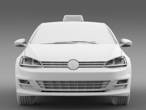 volkswagen golf tsi taxi Modelo 3D