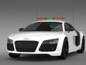 audi r8 v10plus safety car Modelo 3D