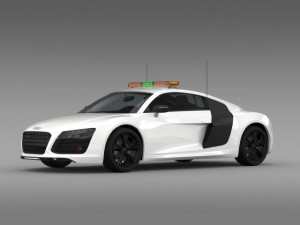 audi r8 v10plus safety car Modelo 3D