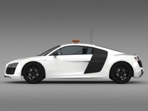 audi r8 v10plus safety car Modelo 3D
