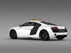 audi r8 v10plus safety car Modelo 3D
