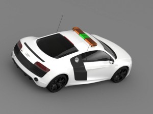 audi r8 v10plus safety car Modelo 3D