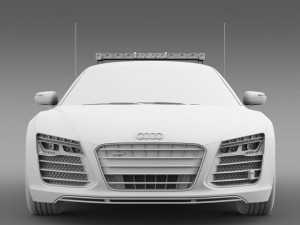 audi r8 v10plus safety car Modelo 3D