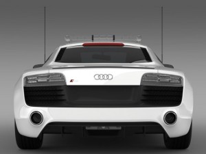 audi r8 v10plus safety car Modelo 3D