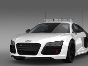 audi r8 v10plus safety car Modelo 3D