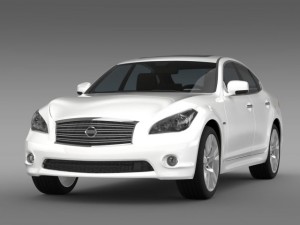 nissan fuga y51 3D Model
