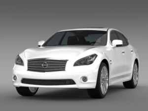 nissan fuga hybrid y51 Modelo 3D