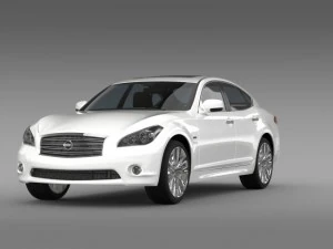 nissan fuga hybrid y51 3D Model