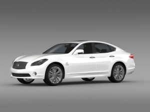 nissan fuga hybrid y51 Modelo 3D