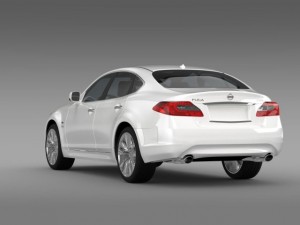 nissan fuga hybrid y51 Modelo 3D