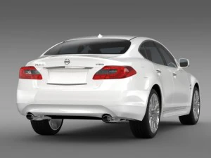 nissan fuga hybrid y51 3D Model