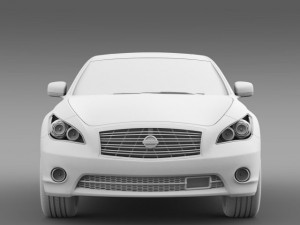 nissan fuga hybrid y51 Modelo 3D