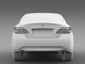 nissan fuga hybrid y51 Modelo 3D