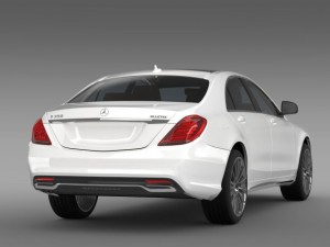 amg mercedes benz s 350 bluetec w222 2013 3D Модель