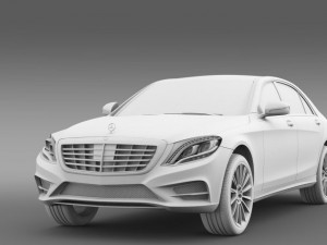 amg mercedes benz s 350 bluetec w222 2013 3D Модель
